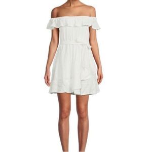 NWTs BCBGeneration Eyelet Off Shoulder Mini Dress